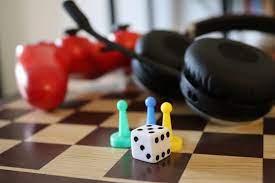 Headphones and dice image 
