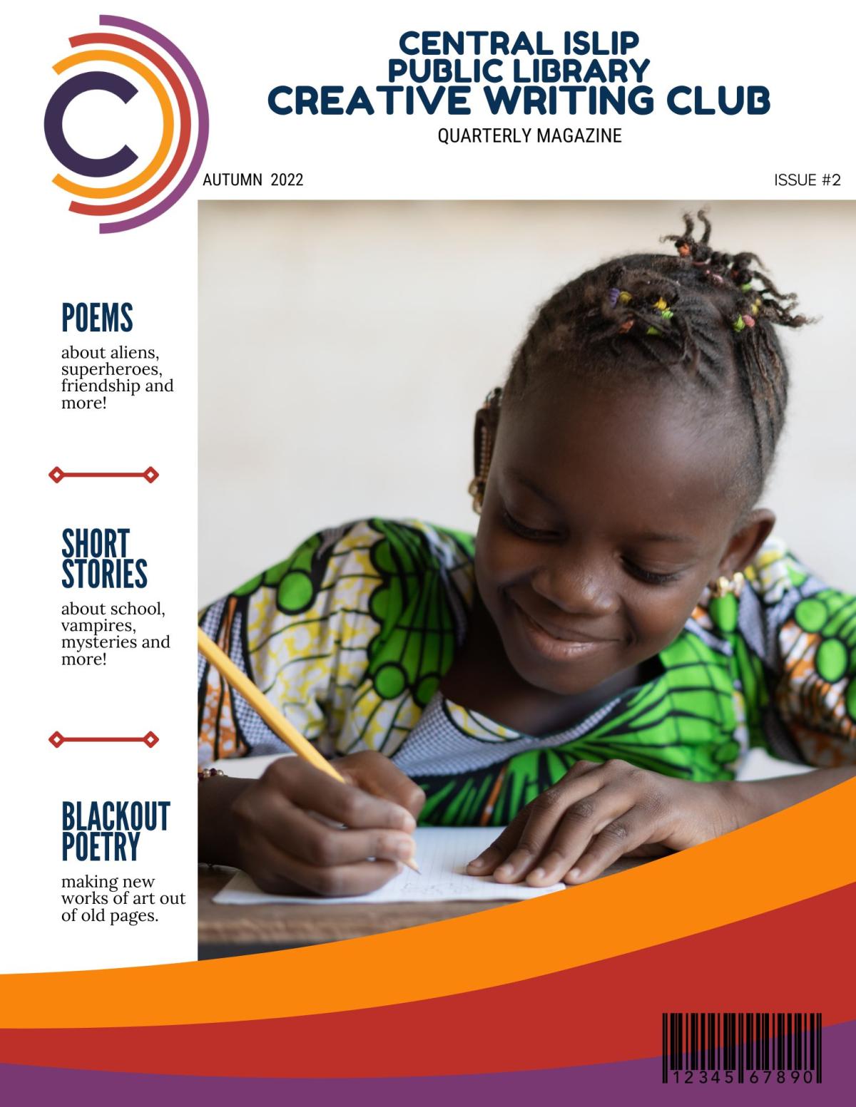 Young child doing a writing assignment at their desk